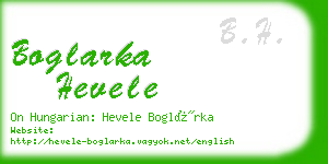 boglarka hevele business card